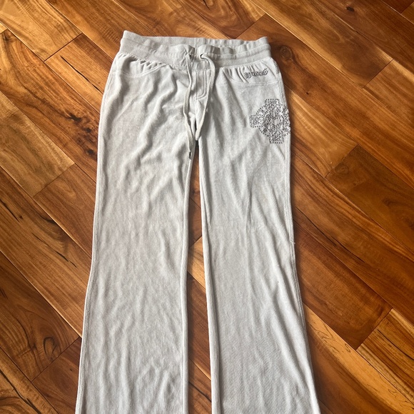 BCBGMaxAzria Velour Tracksuit Light Gray S - Picture 10 of 15